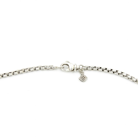 David Yurman Pearl Sterling Silver Y Drop Necklace - Picture 4 of 11